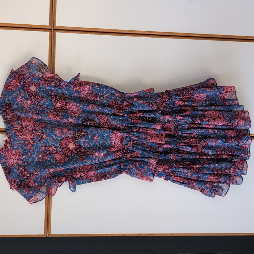 Misa Los Angeles Lilian Floral Mini Dress M Night Blooms - Picture 8 of 15